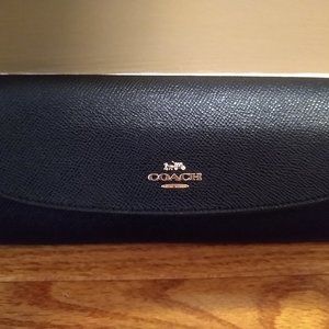 COACH Large Pebbled Leather Wallet
